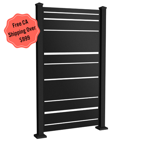 Barcode Privacy Screen - Black