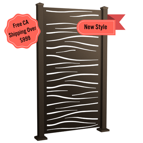 High Tide Privacy Screen - Dark Bronze