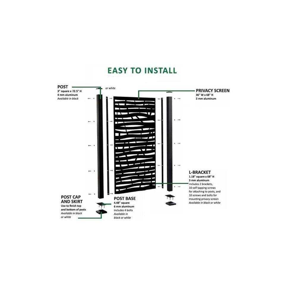 Screen Wall Posts Oasis Screen Post