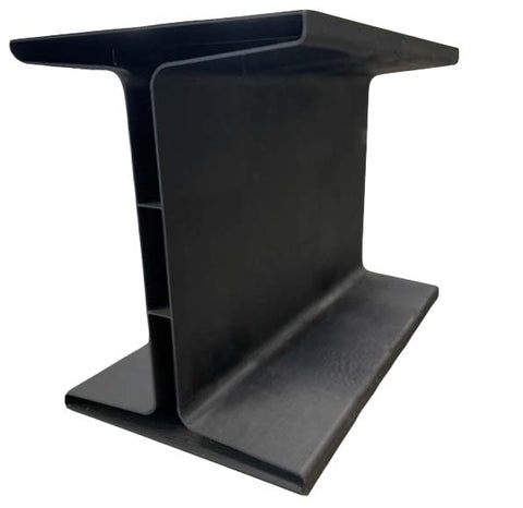 Faux Steel I-BEAM - Sample - Steel Grey-16"