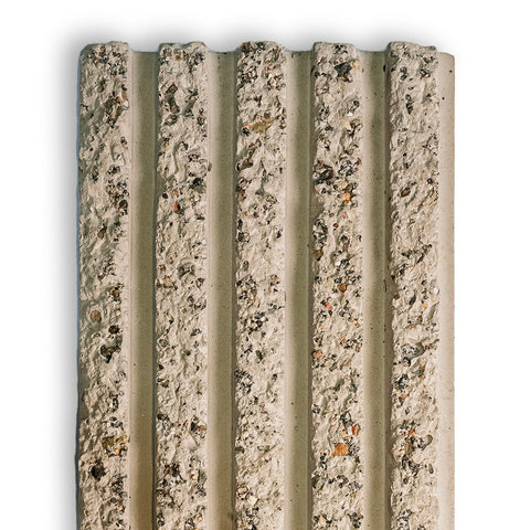 RealCast Fluted Concrete Panels - Natural Grey
