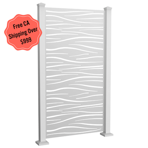 High Tide Privacy Screen - White