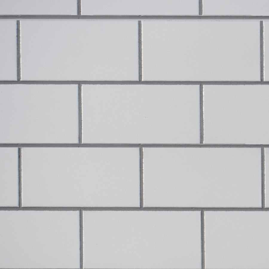 Decorative Wall Panels - Subway Tile - White w/ Grey Grout