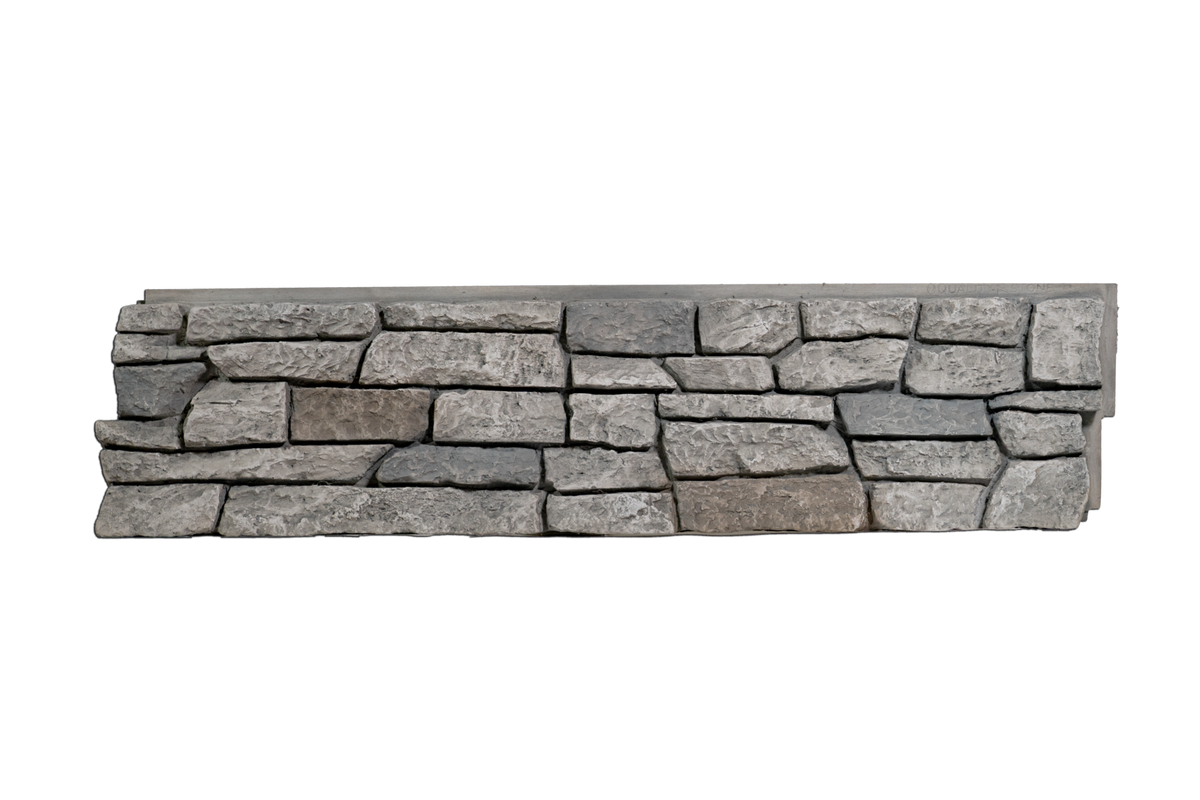 Faux Ridge Stone Panel - Limestone