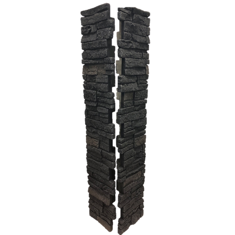 Faux Stacked Stone Post Cover - 6" (Pair)