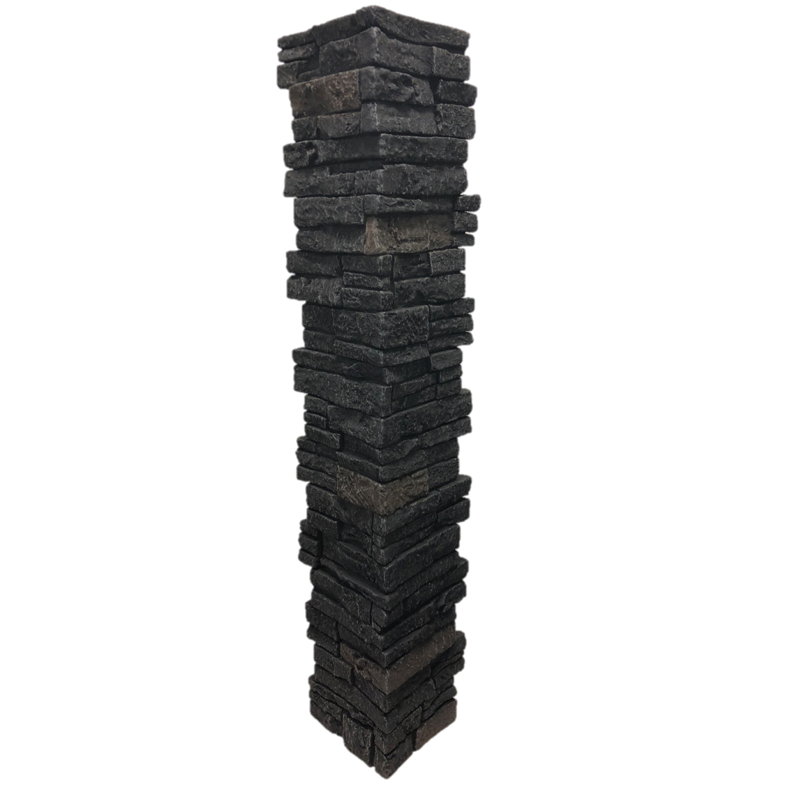 Faux Stacked Stone Post Cover - 6" (Pair)