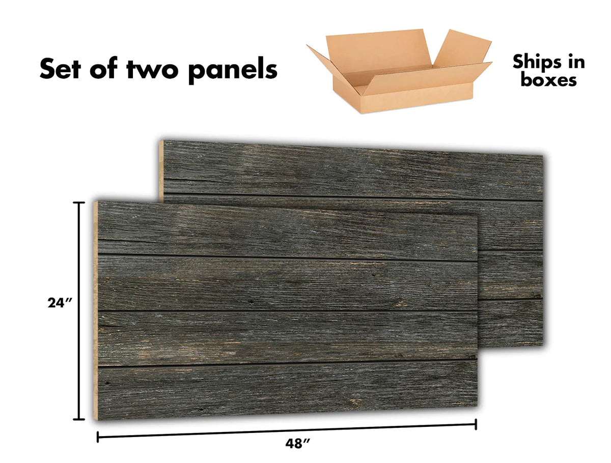 Decorative Wall Panels - Weathered Wood  - Sunbaked