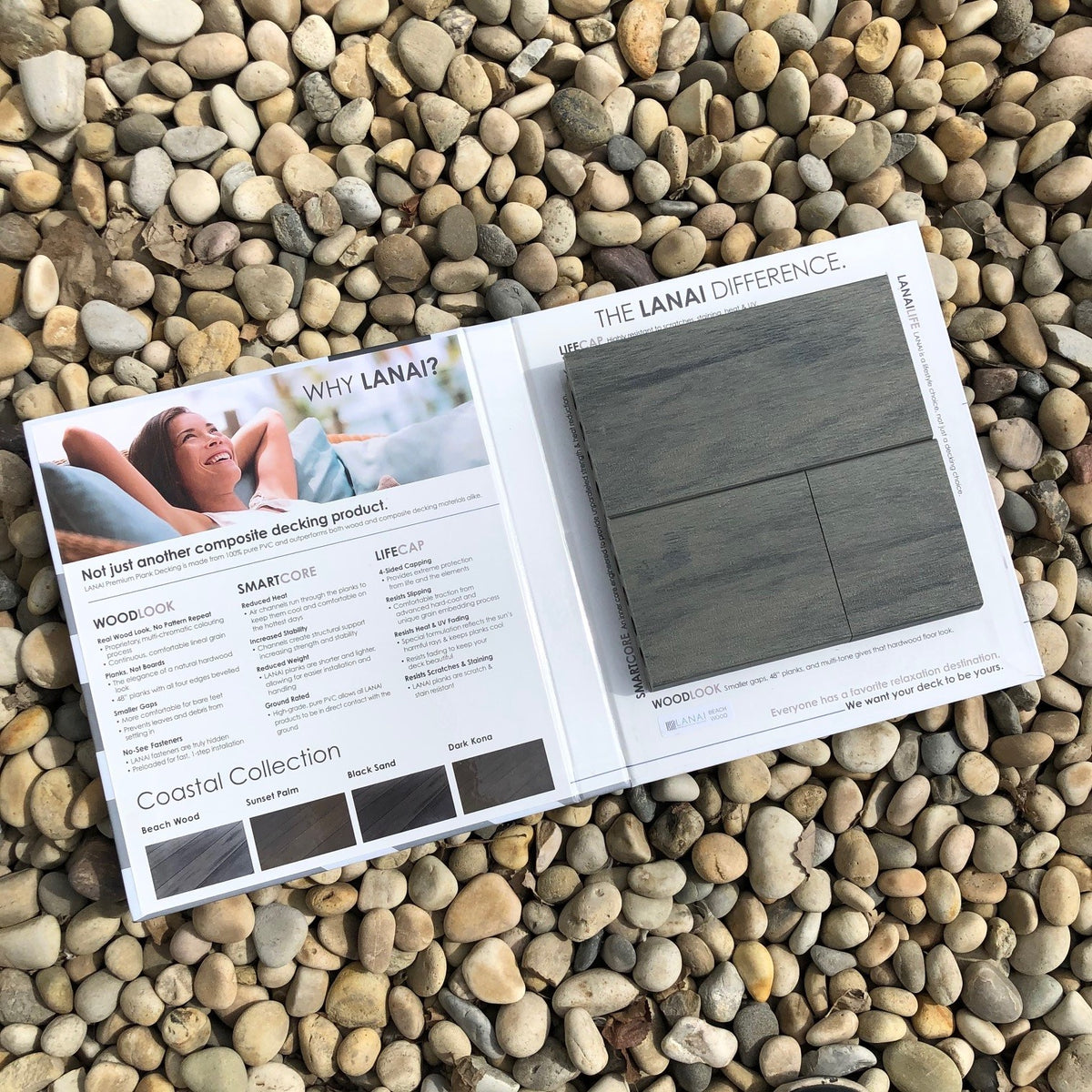 LANAI - Beach Wood PVC Decking Sample Booklet