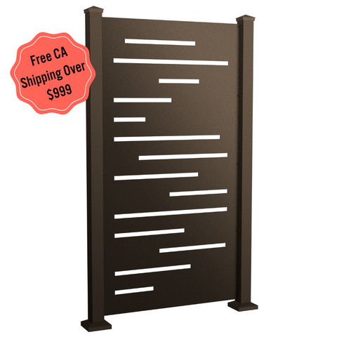 Blurred Lines Privacy Screen - Dark Bronze