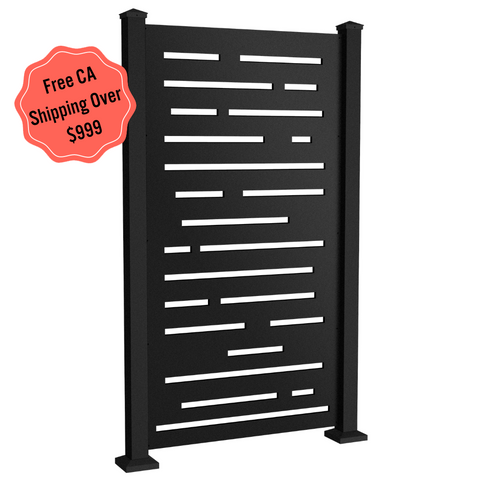 Blurrier Lines Privacy Screen - Black