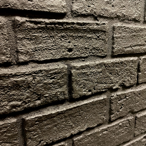 ClassicBrick 1" Faux Brick Panels - Vintage Black
