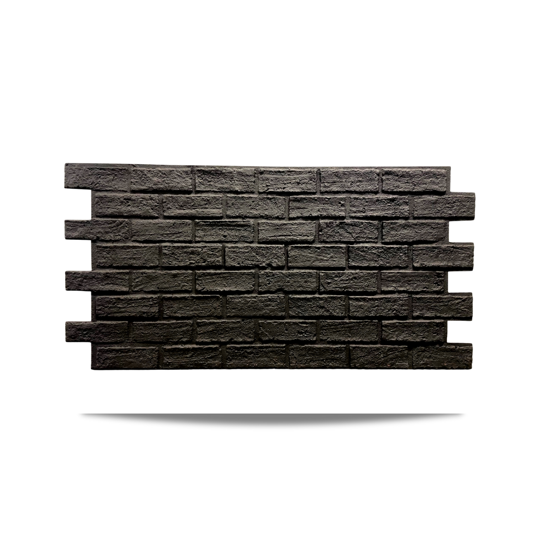 ClassicBrick 1/2" Faux Brick Panels - Vintage Black