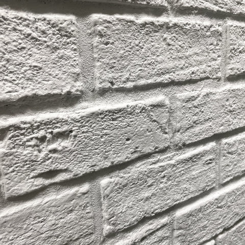 ClassicBrick 1/2" Faux Brick Panels - Vintage White