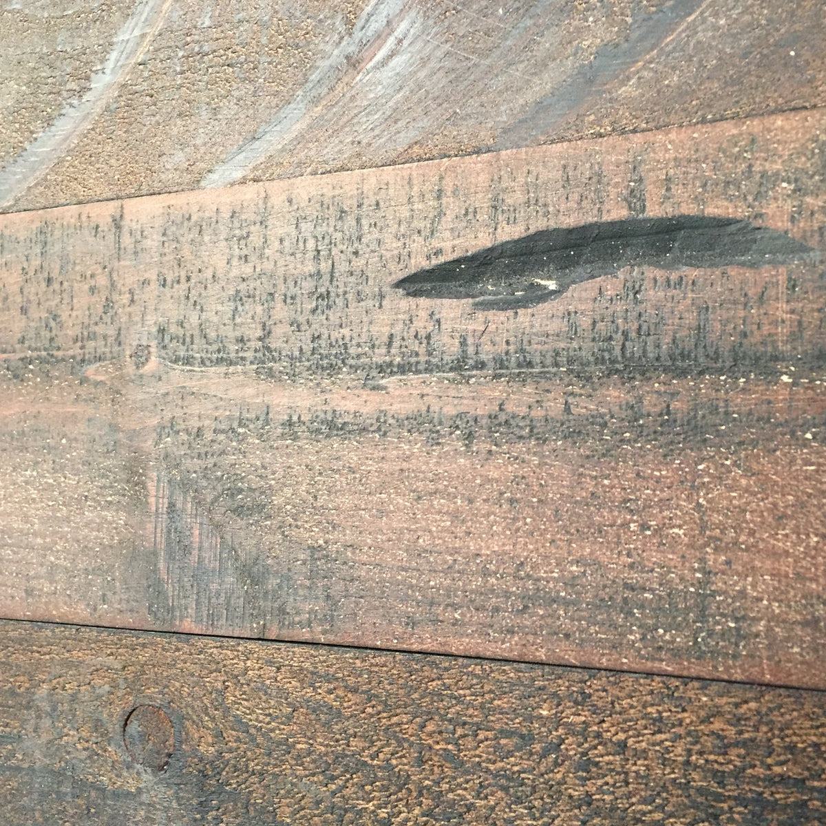 Distressed Wood Wall Planks - Umber-Ish