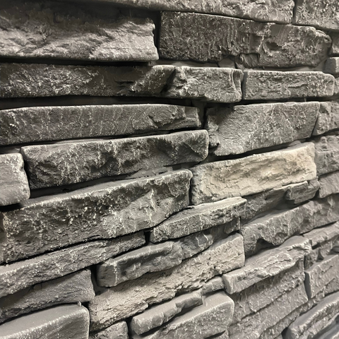 Faux ModernStone Panels - Iron Black (*interior only)