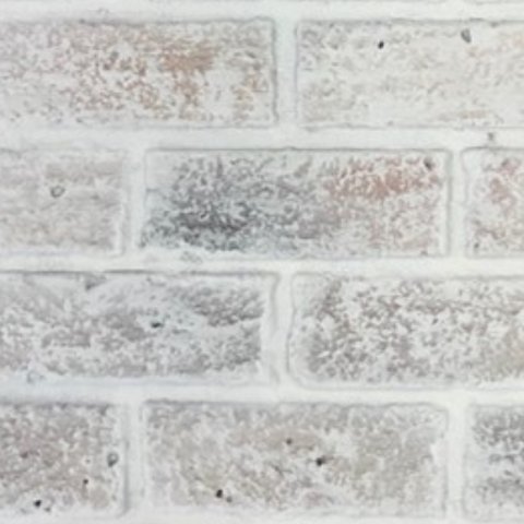 ClassicBrick - 1/2" Faux Brick Sample - Limewash
