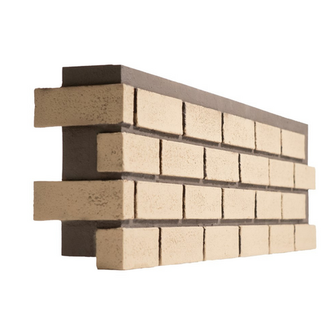 Modern Brick Corner - Old School Yellow 1"