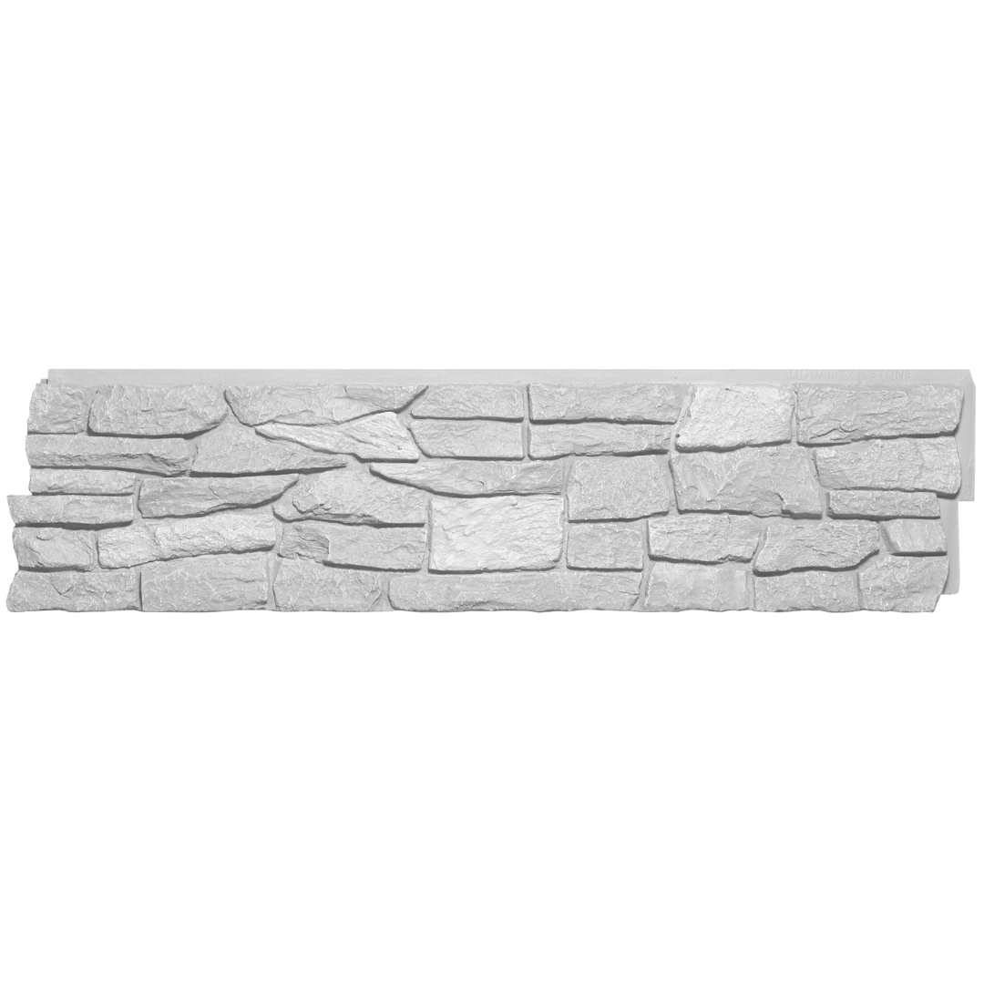Quality Stone Ridge Stone White Faux Stone Panel
