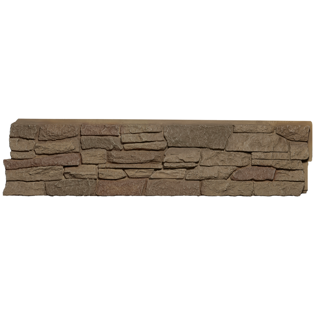 Brown Stones With Ridges Quality Stone Ridge Stone Light Brown Faux Stone Panel