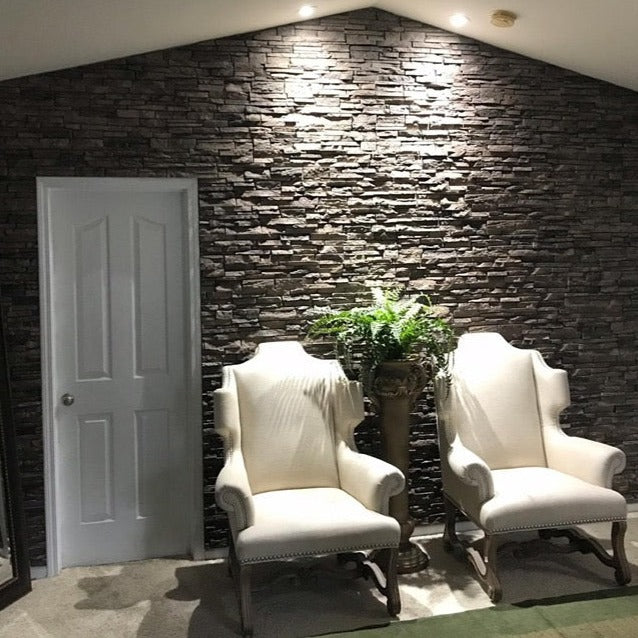 Faux Stacked Stone Panels - Rustic Tan