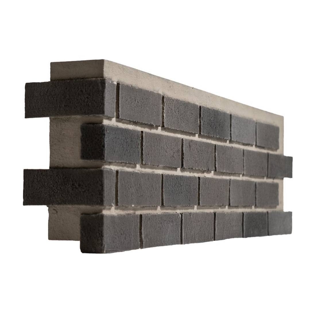 Modern Brick Corner - Shades of Grey 1"