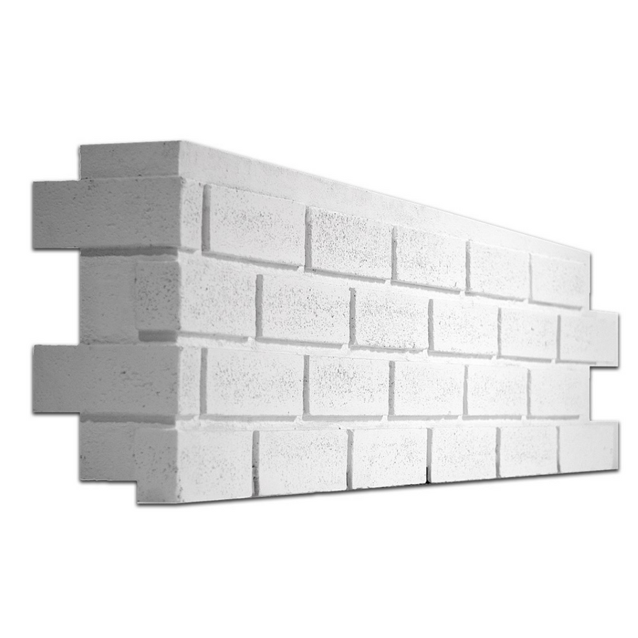 Modern Brick Corner - Simply White 1"