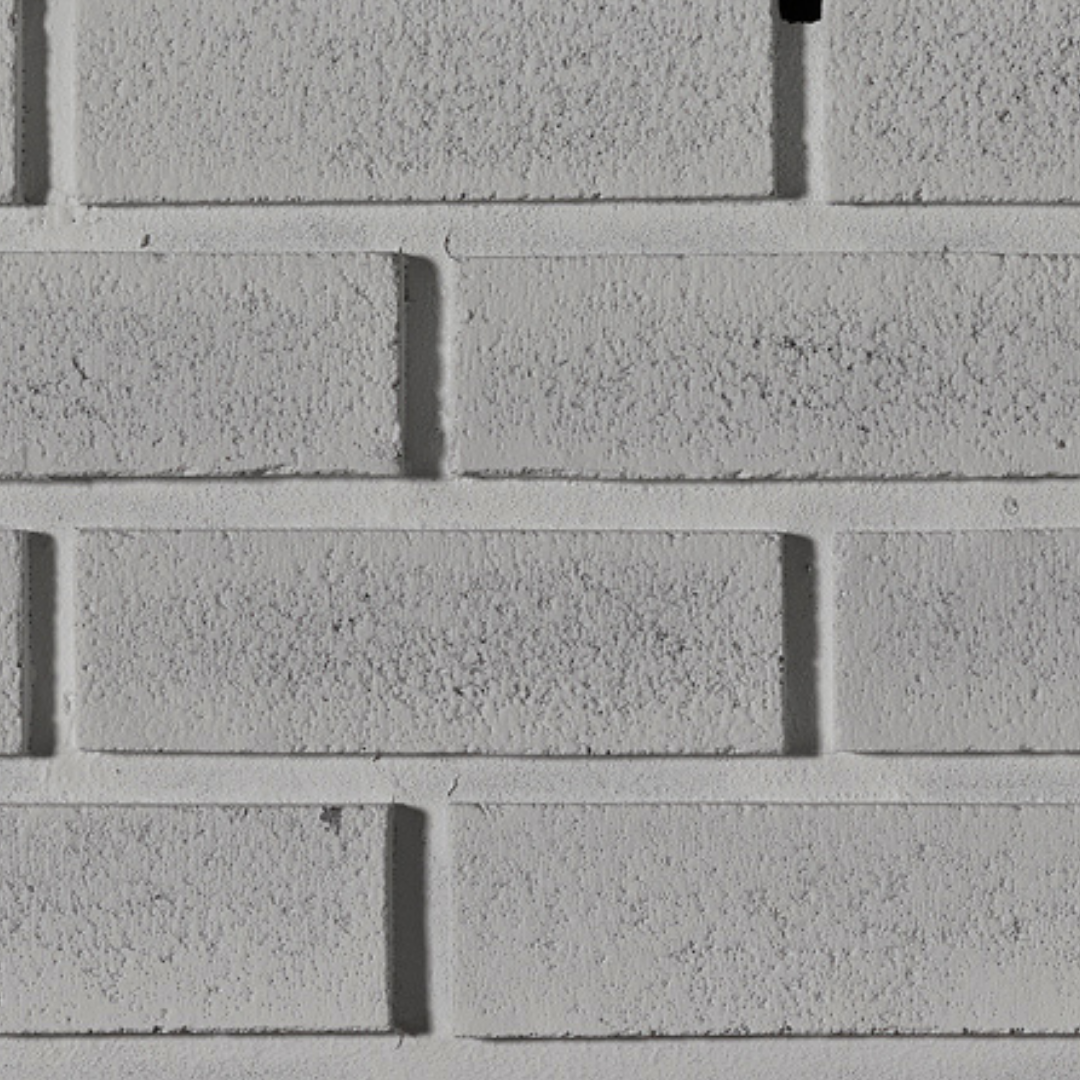 Modern Brick - Faux Brick Sample - Simply White 1"