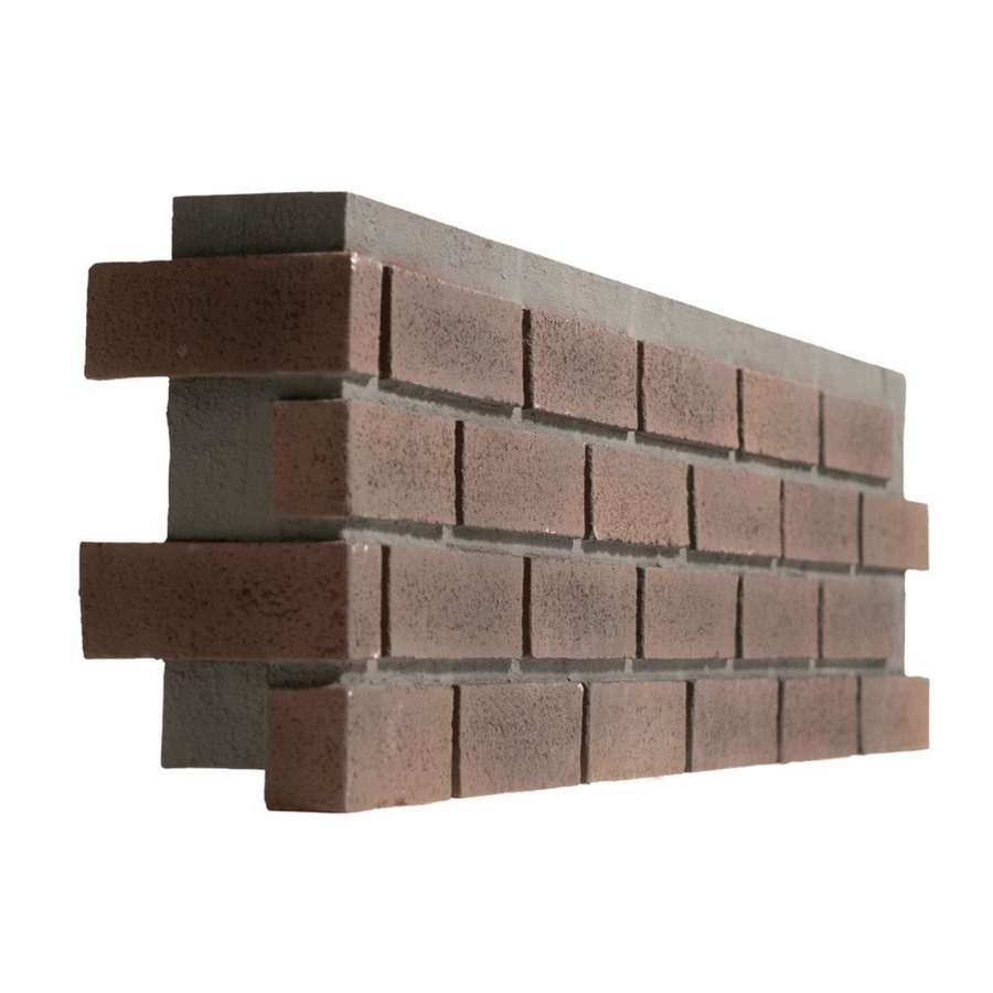 Modern Brick Corner - Terra Cotta 1"