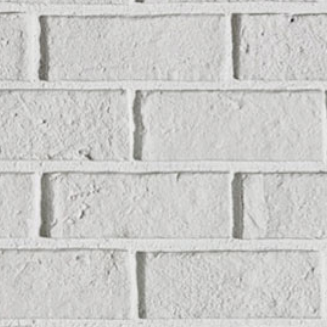 ClassicBrick - 1" Faux Brick Sample - Vintage White