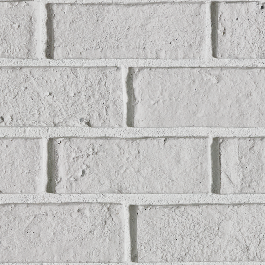 ClassicBrick - 1/2" Faux Brick Sample - Vintage White