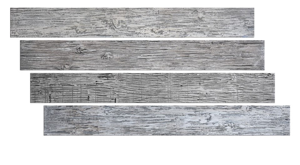 BarnWood Faux Wood Panels - White Wash