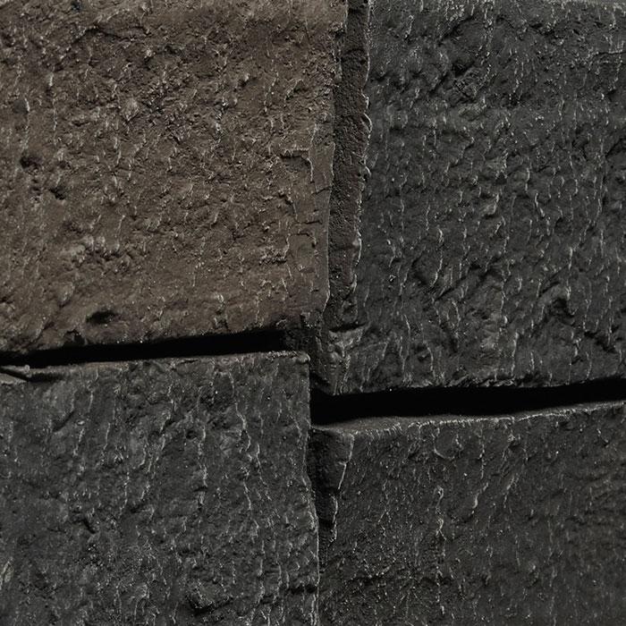 Faux Ledge Stone Panels - Black Blend
