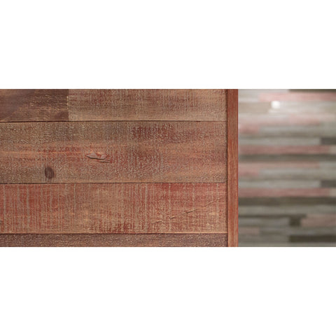 reclaimed wood wall corner