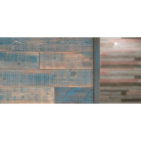 reclaimed wood wall corner