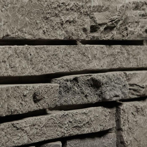 Faux Stacked Stone Panels - Grey Blend