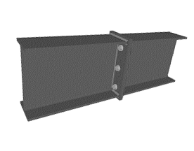 Faux Steel I-BEAM Connector Plate - Steel Grey