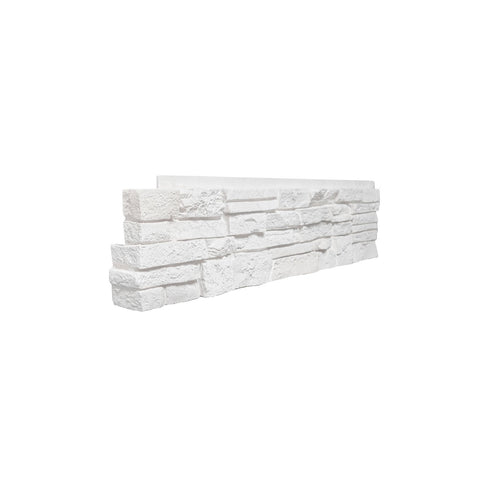 Stacked Stone Corner - Simply White