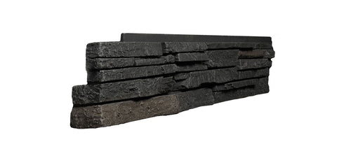 Stacked Stone Corner - Black Blend