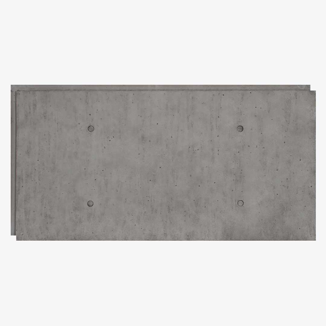 URBAN CONCRETE - 24"X48" PANEL - INDUSTRIAL GREY-Faux Concrete Panel-Hourwall-8 SQ/FT (24" X 48")-Circle-Wall Theory