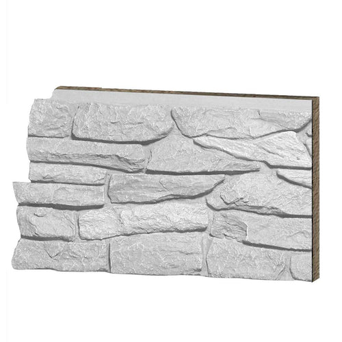 Quality Stone Ridge Stone White Faux Stone Panel