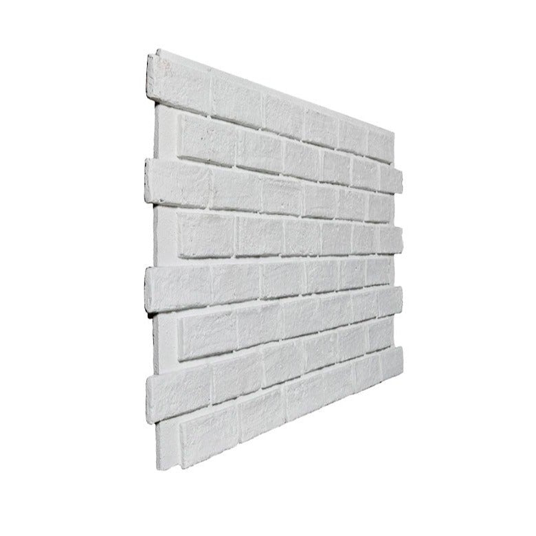 ClassicBrick 1" Faux Brick Panels - Vintage White